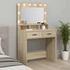 Toaletni stol Sonoma hrast 79 x 41 x 135 cm Konstruirano drvo