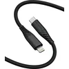 EKO CABLE silikonski USB-C/Lightning 1,2 m 60W črn