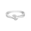 Diamant Exquis Prstan Ring aus 375 Weißgold mit Diamant srebrna