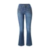 Liu Jo Kavbojke BEAT kobalt modra/moder denim/srebrna
