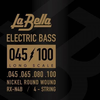 LaBella RX-N4B Bass RX Nickel-Plated 45-65-80-100