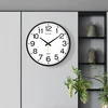 Compas Zidni sat 3441A, 46 cm, Crni