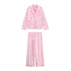 Next Pižama roza/roza/bela