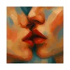 Canvas Slika na platnu Poljubac u boji, 80x80cm