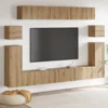 TV Jedinice Zidne 4 pcs Umjetnički hrast Konstruirano drvo