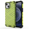 Ovitek Honeycomb z TPU Bumperjem za iPhone 13 mini - zelen