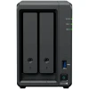 Synology DS725+, Tower, 2-Bays 3.5 SATA HDD/SSD, 2 x M.2 2280 NVMe SSD, CPU AMD Ryzen R1600 dual-core (4-thread), max. boost up to 3.1 GHz, 4 GB DDR4 ECC SODIMM, 1 x 2.5 GbE, 1 x 1GbE, 1 x USB 3.2, 1 x eSATA USB-C, 1.51 kg, 3y - DS725PLUS