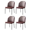 Hanah Home Set trpezarijskih stolica Dore 197 V4, 4 komada, Bordo
