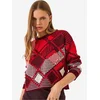 Bianco Lucci Pulover Pullover rdeča/bela