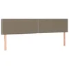 Vidaxl Posteljno vzglavje taupe 180x5x78/88 cm blago