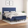 vidaXL vidaXL Box spring postelja z vzmetnico modra 180x200 cm blago, (21118438)