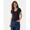 Tommy Jeans Majica Essential DW0DW17385 Črna Slim Fit