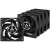 Arctic P8 ventilator za ohišje - 80mm ventilator za ohišje z nizkim hrupom - vrednostno pakiranje 5 kosov