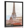Plakat razgled na Eifflov stolp s pariške ulice - 60x90 no frame