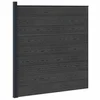 Panel ograde WPC i aluminij Crna