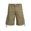 Jack & Jones Kratke hlače iz tkanine Cole Frank 12291369 Zelena Regular Fit