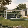 Bioklimatska pergola Ancora Samostoječa, 3,5 x 5 m, Bela, Električni