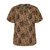 Zizzi Bluza Caanni rjava / črna