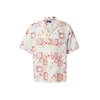 JACK & JONES Srajca JORHydra svetlo modra/oranžna/rjasto rdeča/bela