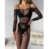 Mara lingerie Ženski sexy komplet Starlight, Crni