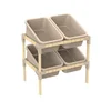 Organizer sa 4 pvc kontejnera 62x55x39cm