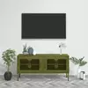 Vidaxl vidaXL TV stojalo olivno zeleno 105x35x50 cm jeklo