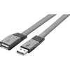Renkforce USB 2.0 podaljšek [1x USB 2.0 vtič A - 1x USB 2.0 vtičnica A] 3 m črn zelo prožen Renkforce