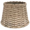 Vidaxl Senčilo za stropno svetilko rjavo O25x17 cm pleteno
