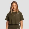 GymBeam Women‘s Limitless Cropped T-Shirt Espresso