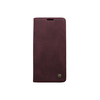 Maska za telefon LEATHER RETRO FLIP za Samsung S21 FE/G990B, Bordo