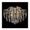 LED kristalno plafonsko svetlo 4xE27/60W/230V + 4xLED/3W