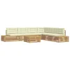 8 pcs Set vanjskih sofa Bijela