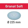 Brusni list Granat Soft STF D225 P150 GR S/25 kos