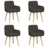 Trpezarijske stolice 4 pcs Bouclé Tamnosiva 59 x 57 x 85 cm
