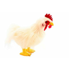 Uni-Toys Plišasti petelin bele barve 42 cm