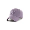 Bombažna bejzbolska kapa 47 brand MLB New York Yankees vijolična barva, B-RGW17GWS-II