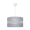 Luster na sajli HELEN 1xE27/15W/230V prečnika 35 cm siva/srebrna