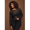 Trendyol Curve Ženska bluza Tbbaw26Af00122, Crna