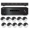 SET 2 Kompletno ozvočenje, 10 x vgradni zvočnik, regulacija glasnosti, Stereo Receiver - artsound