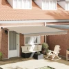 Povlačivi tende Bež 400 × 300 cm 100% Poliester i Aluminij