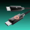 Kabl AVAX CB654 Pulsey / USB-C to USB-C / 60W / 1m braided / Gray
