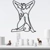 Wallity Zidna dekoracija Geometric Nude Woman, 38x50 cm, 1.2mm, Crna