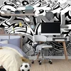 Tapeta siv Street art napis s spreji - 294x198