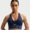 Nike Pro Sculpt Womens Medium-Support Padded Sports Bra - Blue - Polyester/Elastane