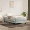 Box Spring krevet bez madracem svijetlo sivi 100x220 cm baršun