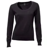heine Rundhals-Pullover, črna