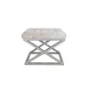 ATELIER DEL SOFA Tabure Capraz Silver Dark White