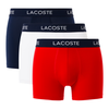 Kratke hlače Lacoste Microfiber Trunks 3-Pack Navy Blue/White-Red M