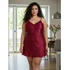 Trendyol Curve Ženska spavaćica Tbbss24Ch00016, Bordo