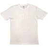 Nirvana White Happy Face (Hi-Build White-On-White) White L Majica